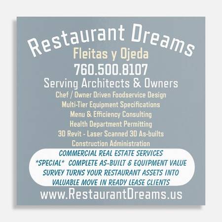 Restaurant Design & Permitting Services (Burbank)