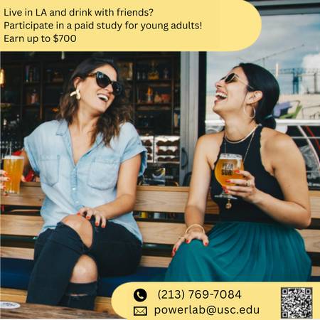 USC study seeking frequent drinkers ($700 compensation available)