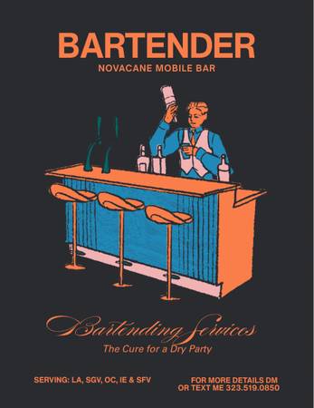 Mobile Bartender for Private Events (Los Angeles)