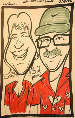 Caricatures available for parties, weddings, sweet 16s, and more! (Granada Hills)