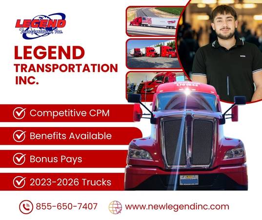 NOW HIRING INTRA-CAL CDL-A TRUCK DRIVERS 0.62 CPM  ($5,000 RETENTION BONUS)