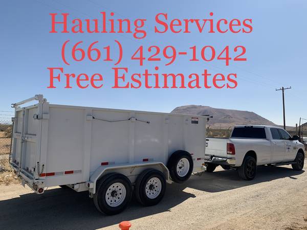 Hauling - Demolition Services (All Antelope Valley Areas)