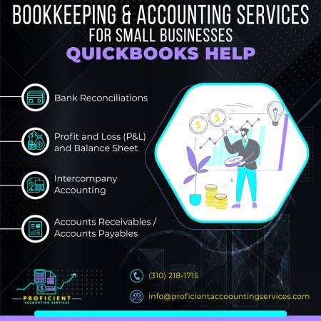 Small Business Bookkeeper- Tax Prep | Payroll | Bookkeeping/Accounting (Pasadena, Glendale, & San Gabriel Valley surrounding areas)