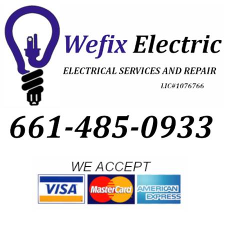 Electrician in the Antelope Valley call today! 661-485-0933 (Antelope Valley Ca)