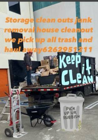 Junk removal and yard cleanups6262951211we haul trash (Altadena Pasadena la cresenta la Canada Monrovia Arcadia)