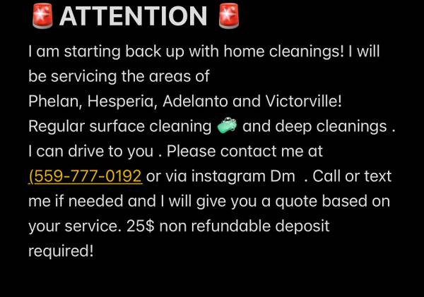 I clean houses ! (Phelan)