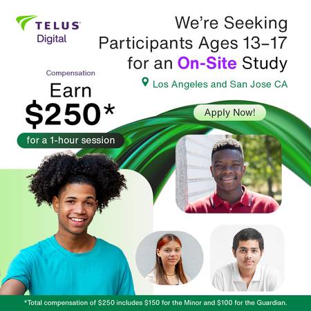 Paid Research Participants Needed – $150 (1 Hour)
