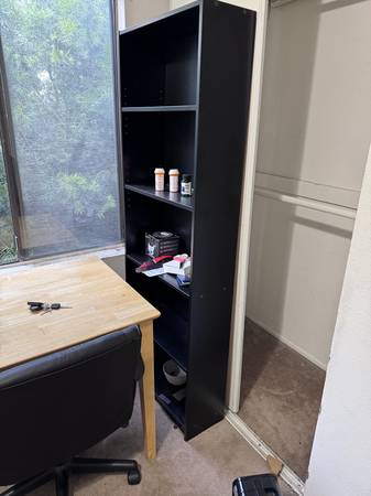 Bedroom and Office Furniture Bundle including TCL TV, Dresser, Desk, and Bed in Pasadena