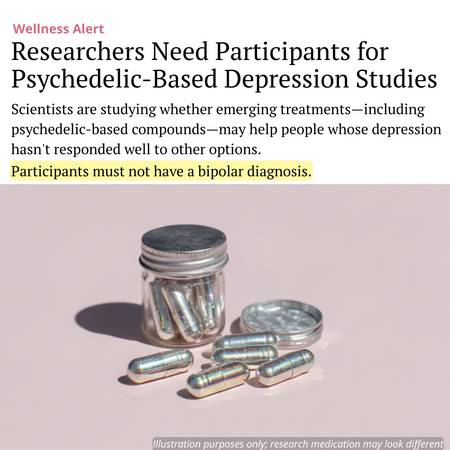 Paid clinical trials for depression - psychedelic-based treatments (southern California)