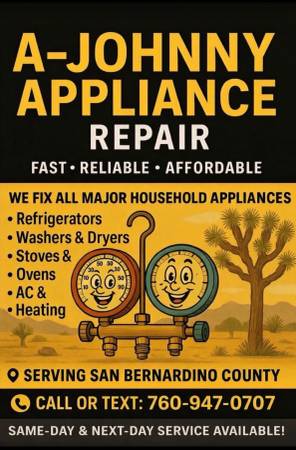 APPLIANCE REPAIR,AC & HEATING ** ALL MAKES AND MODELS ** (WRIGHTWOOD)