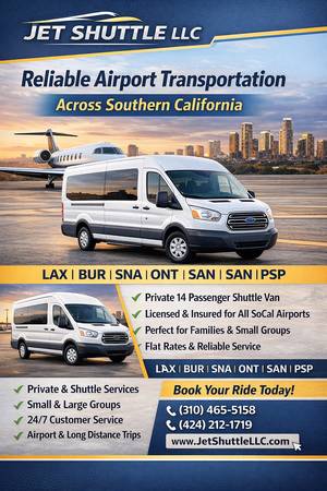 Reliable LAX Airport Transportation  | Private Sprinter Van | Group (LAX)