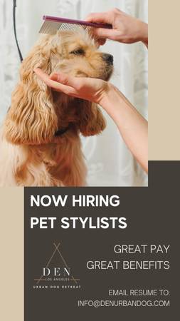 Dog Grooming Manager  $28–$30/hr + 20% Gratuity (High Earning) (Highland Park)