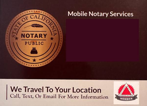 Travel Mobile Notary Public