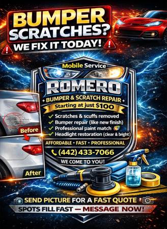 Romero scratch and bumper repair