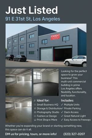 $1 / 1ft² - Small Units for Small Businesses with Tons of Free Power, WiFi, etc. (South Los Angeles)