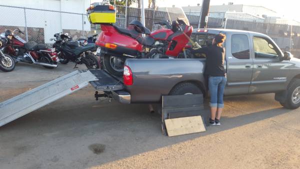 Motorcycle Transport pick up and drop off (ALL SAN DIEGO county and out)