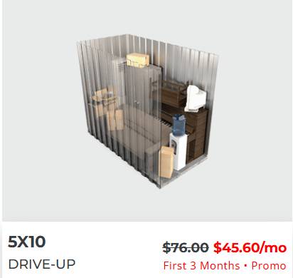 $47 5x10 Storage Unit (Tehachapi)