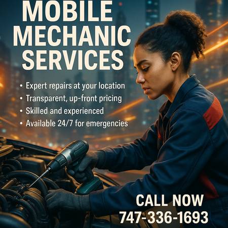 Affordable mobile mechanic repair technician, cars, trucks, boats, RV repair, Santa Clarita
