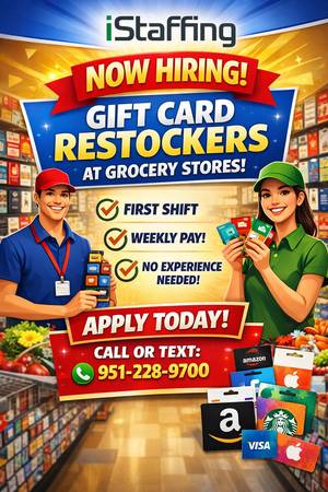 Retail Merchandiser – $20/hr HIRING IMMEDIATELY!! (san diego)