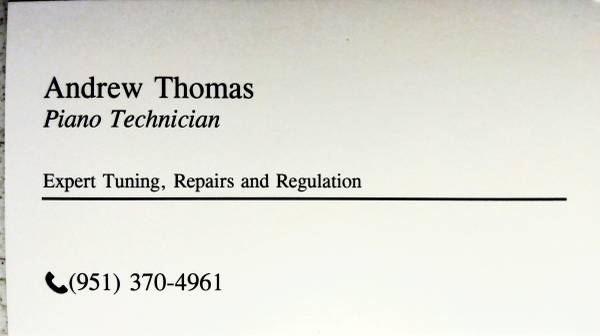 Piano Tuning and Repair