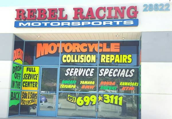 Motorcycle Powersports Rebuild Repair Collision Maintenance (Temecula)