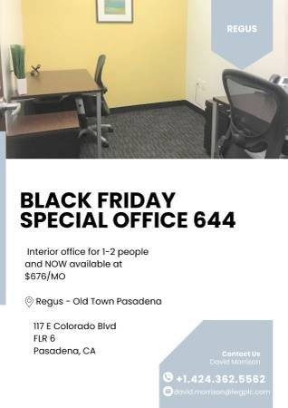 $676 Black Friday Sale (Pasadena)