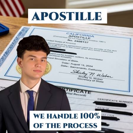 Apostille for Russia/Ukraine/Europe – $150 Fixed, No Hidden Fees, LA (Mobile service LA County)