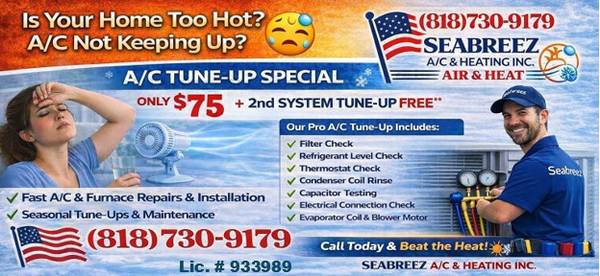 AC NOT COOLING? FAST HVAC REPAIR – CALL TODAY (Lancaster/Palmdale)