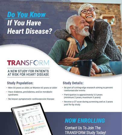 Free CT Scan Paid Clinical Trial Men 55 And Up, Females 65 And Up (Granada Hills)