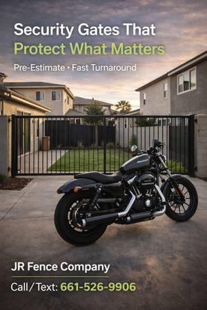 JR FENCE COMPANY.  FREE QUOTES (SANTA CLARITA - ACTON- MALIBU- VENTURA)