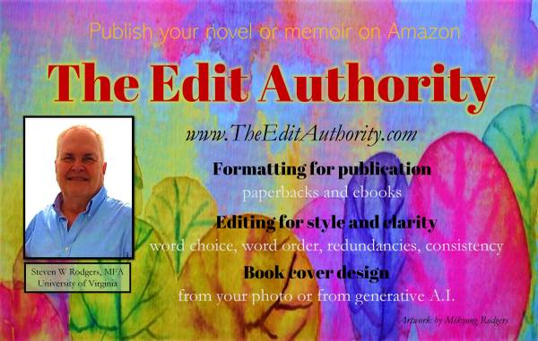 Publish your memoirs/novel on Amazon. Editing/Formatting/Design (Los Angeles, CA)